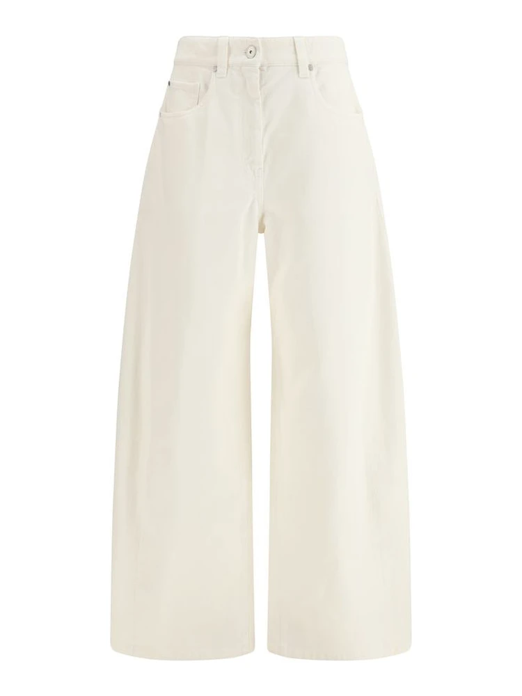 Beige Cotton Pants