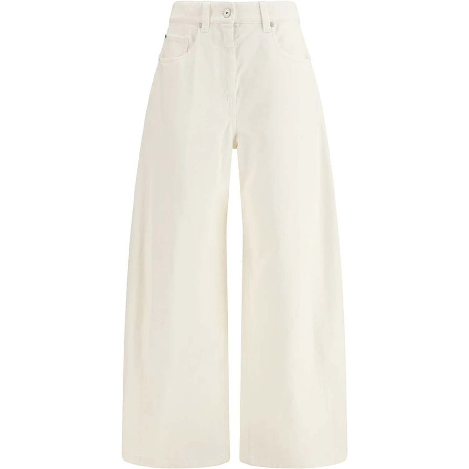 Beige Cotton Pants