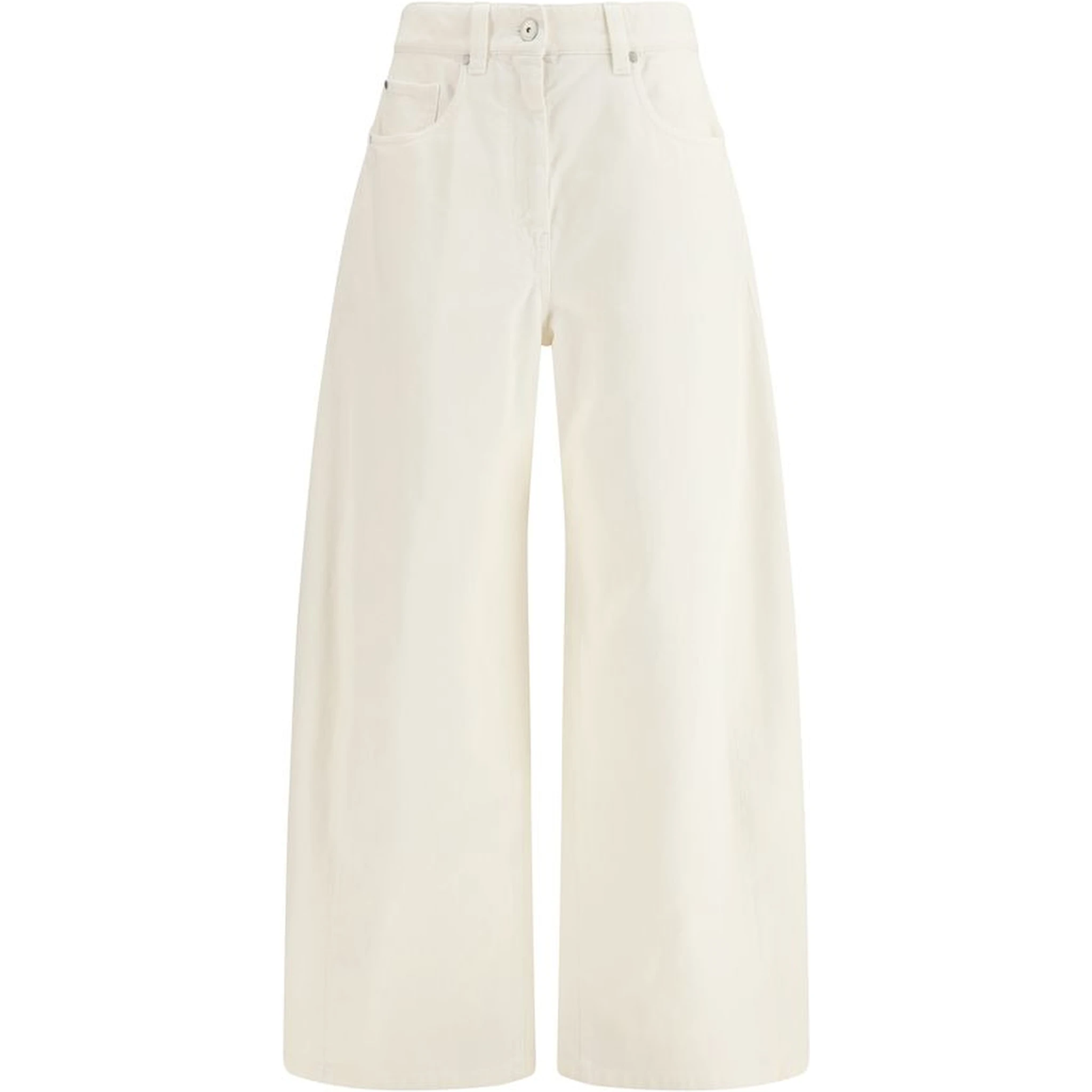 Beige Cotton Pants