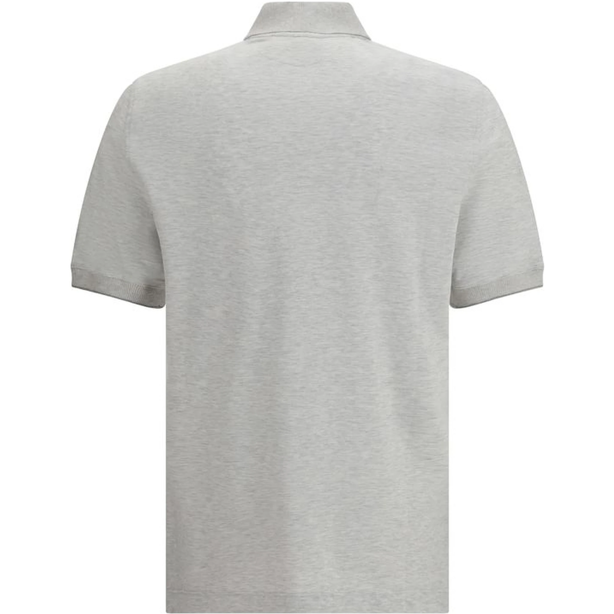Gray Cotton Polo Shirt