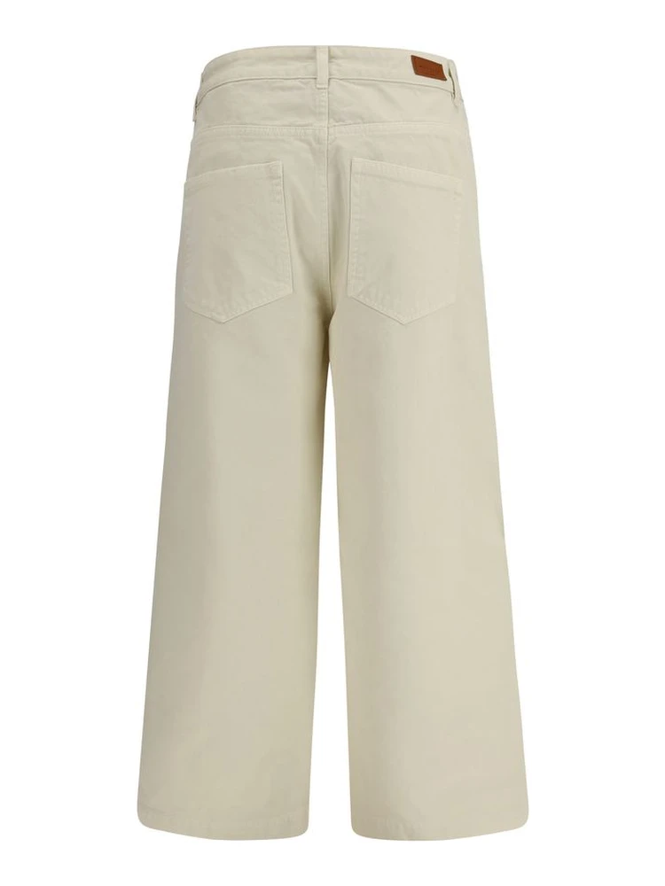 Beige Cotton Casual Pants alternative