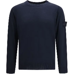 Blue Fleece Wool Sweatshirt