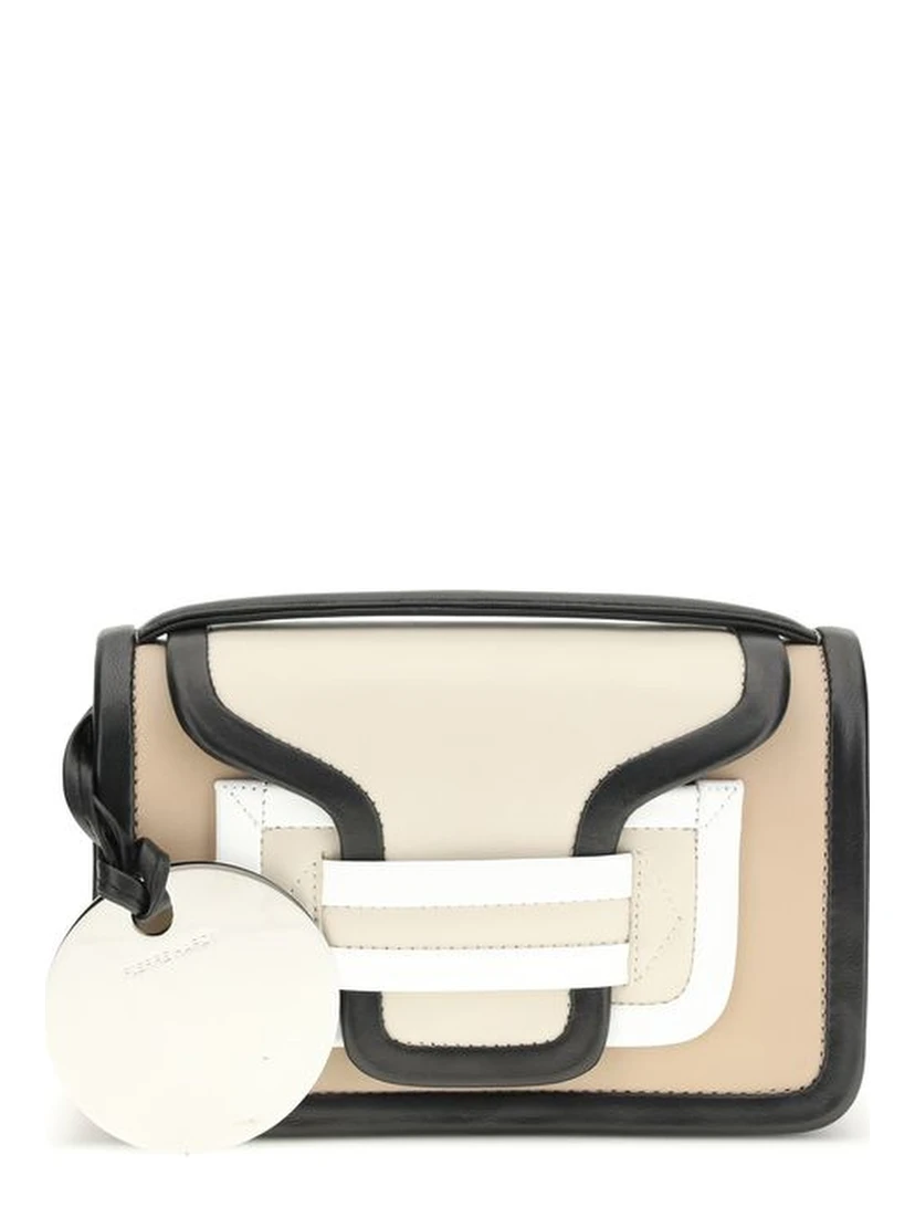 Beige Calf Leather Bos Taurus Shoulder Bag
