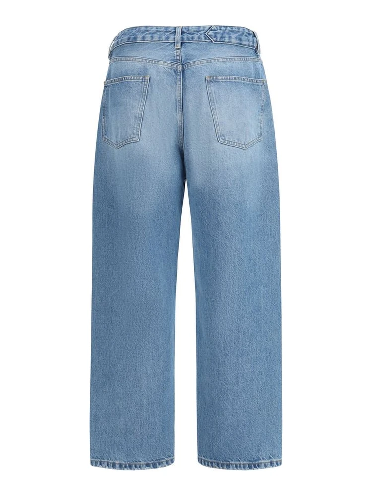 Blue Polyester Jeans Denim alternative