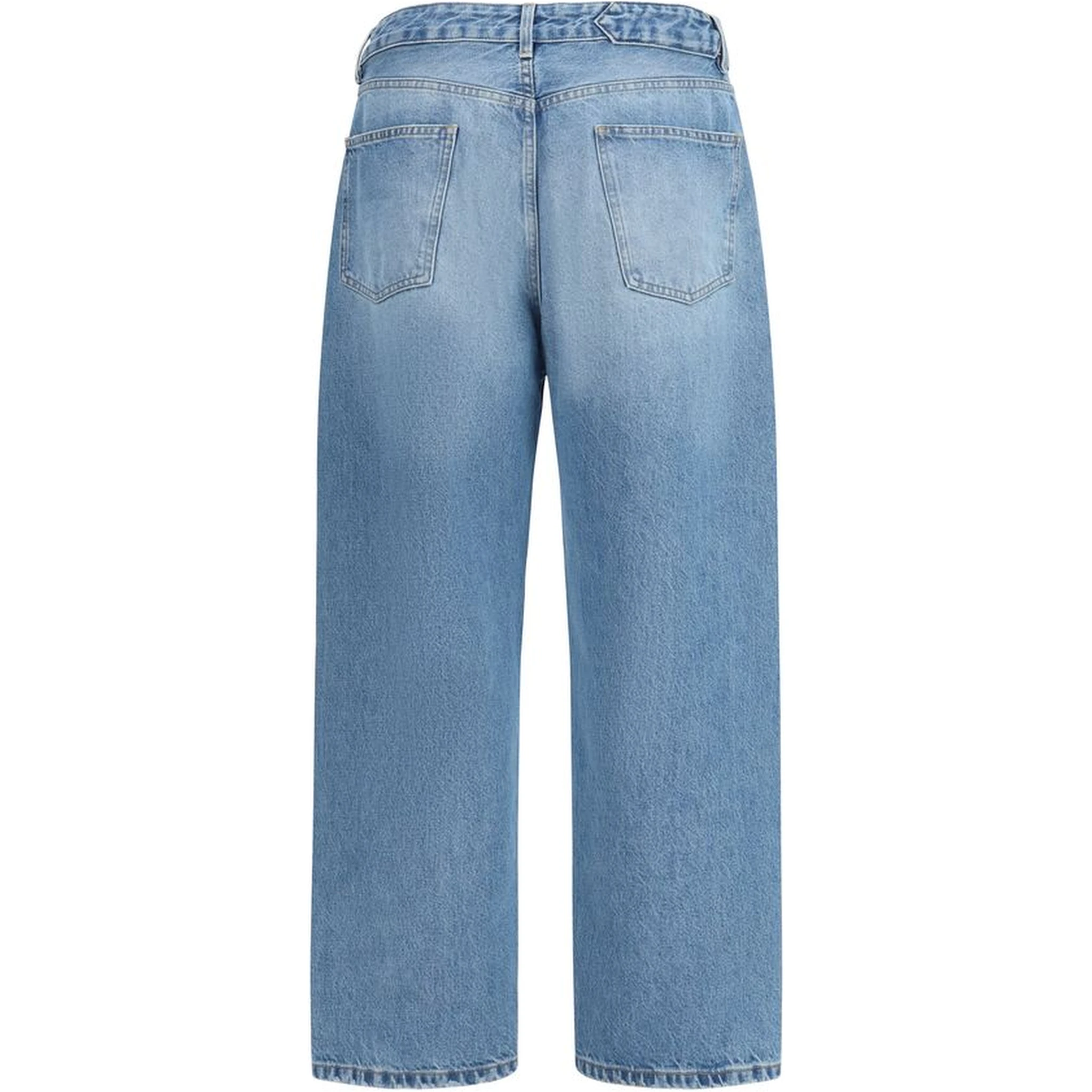 Blue Polyester Jeans Denim