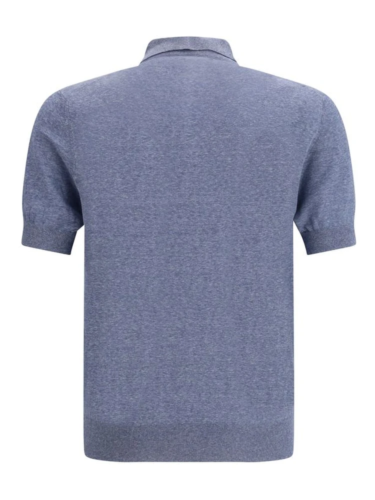 Blue Linen Polo Shirt alternative
