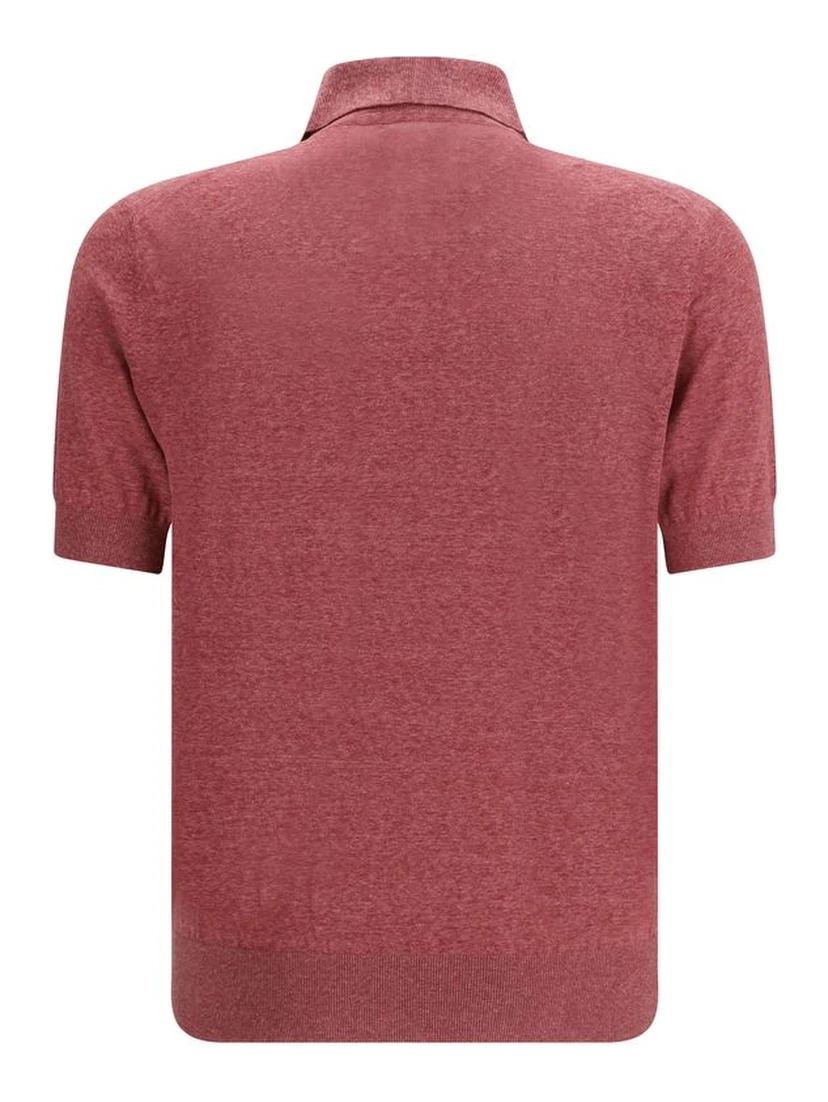 Multicolor Linen Polo Shirt