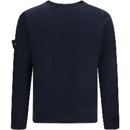 Blue Fleece Wool Sweatshirt