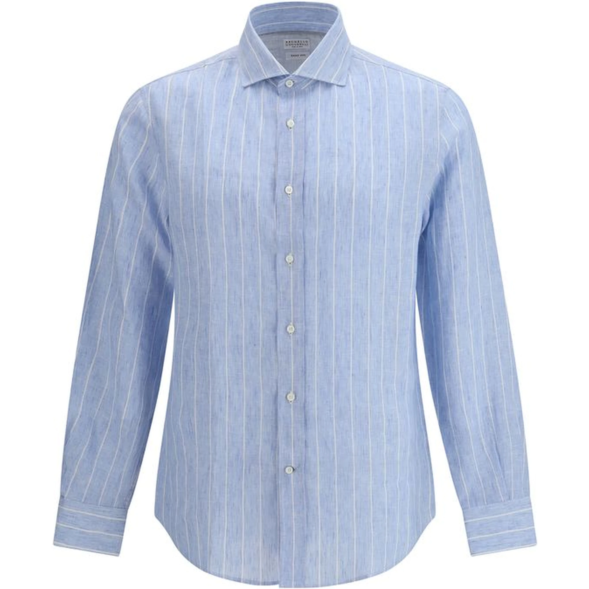 Blue Linen Pattern Shirt