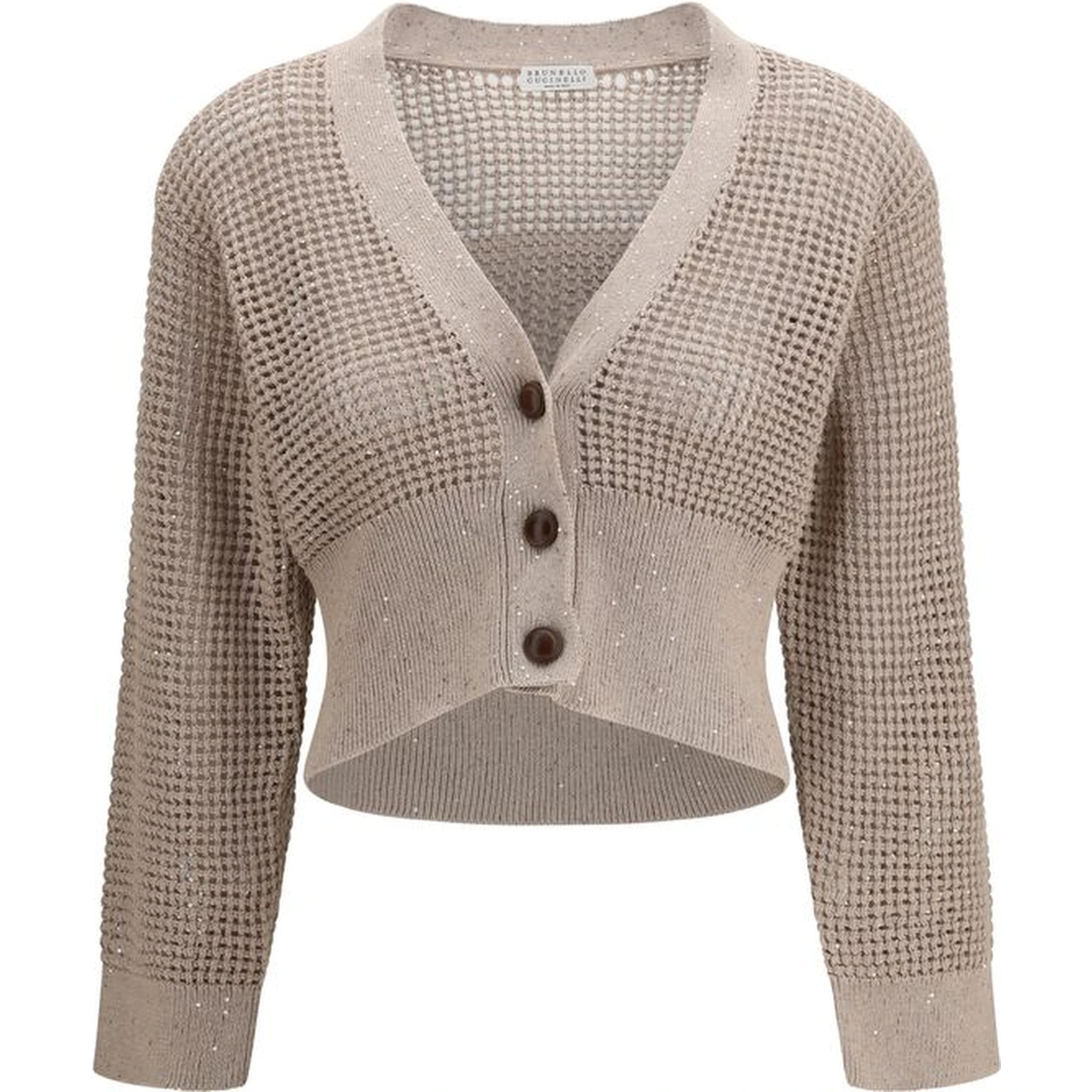 Beige Cotton Cardigan