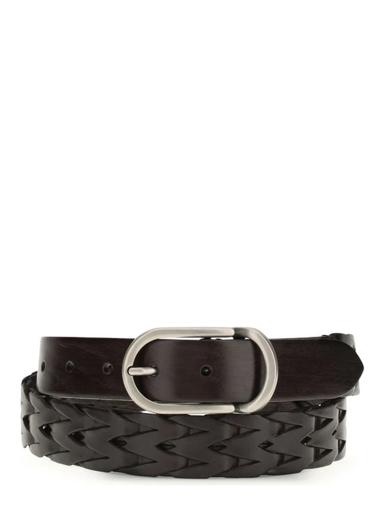 Black Calf Leather Bos Taurus Belt