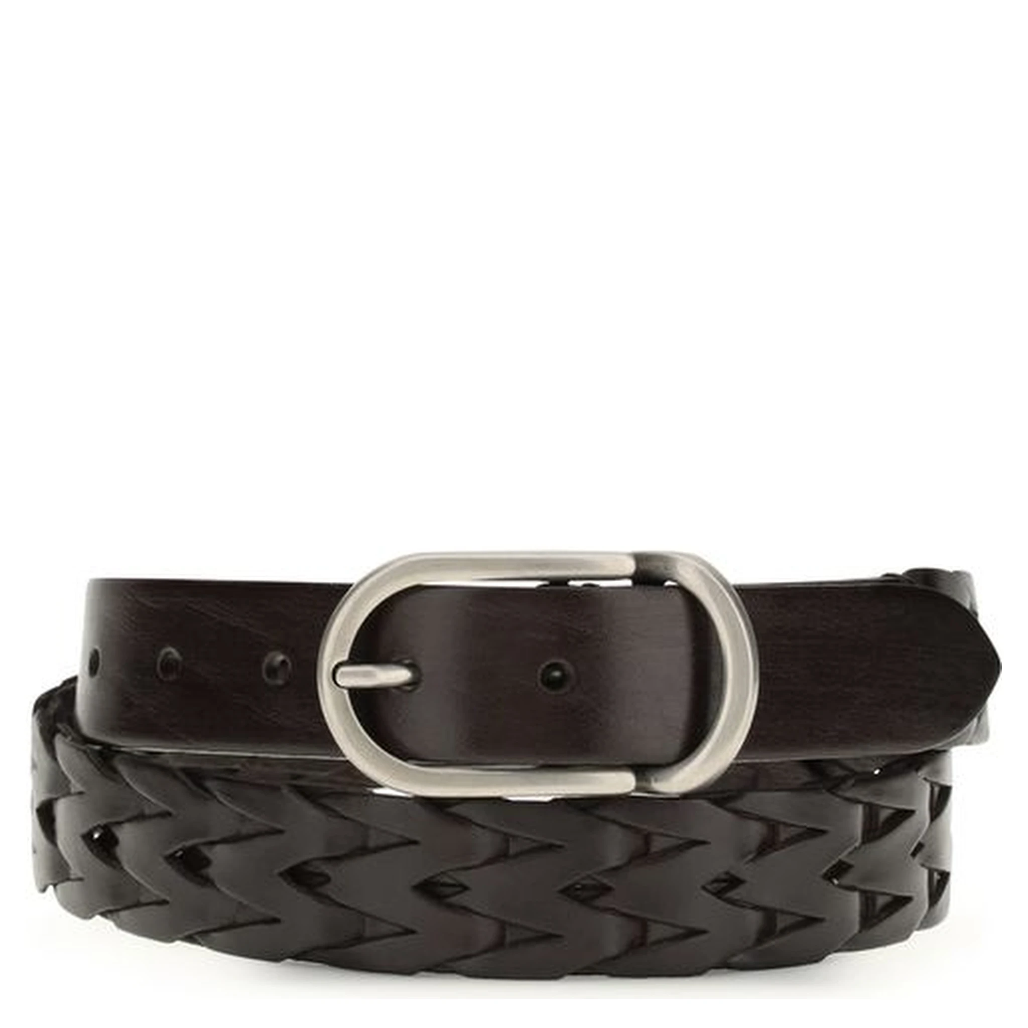 Black Calf Leather Bos Taurus Belt
