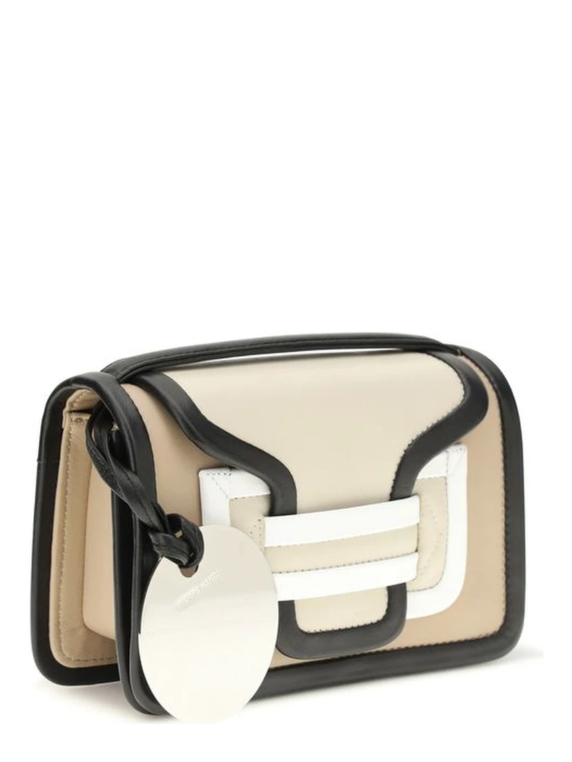 Beige Calf Leather Bos Taurus Shoulder Bag