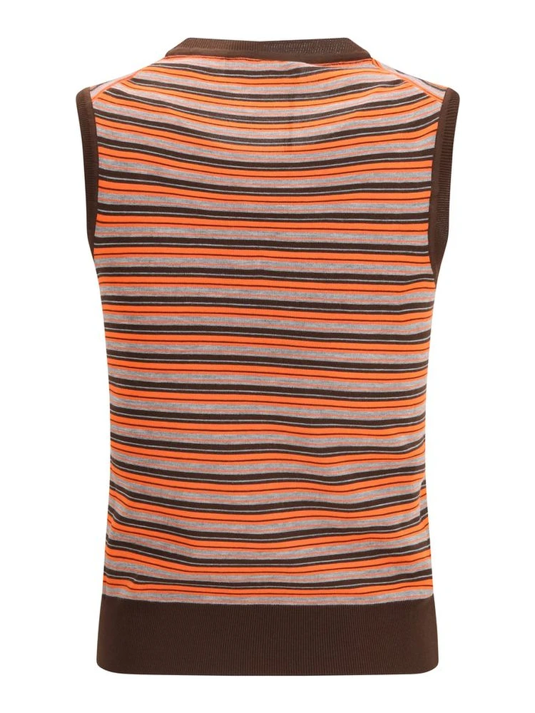 Multicolor Wool Sleeveles Sweater alternative