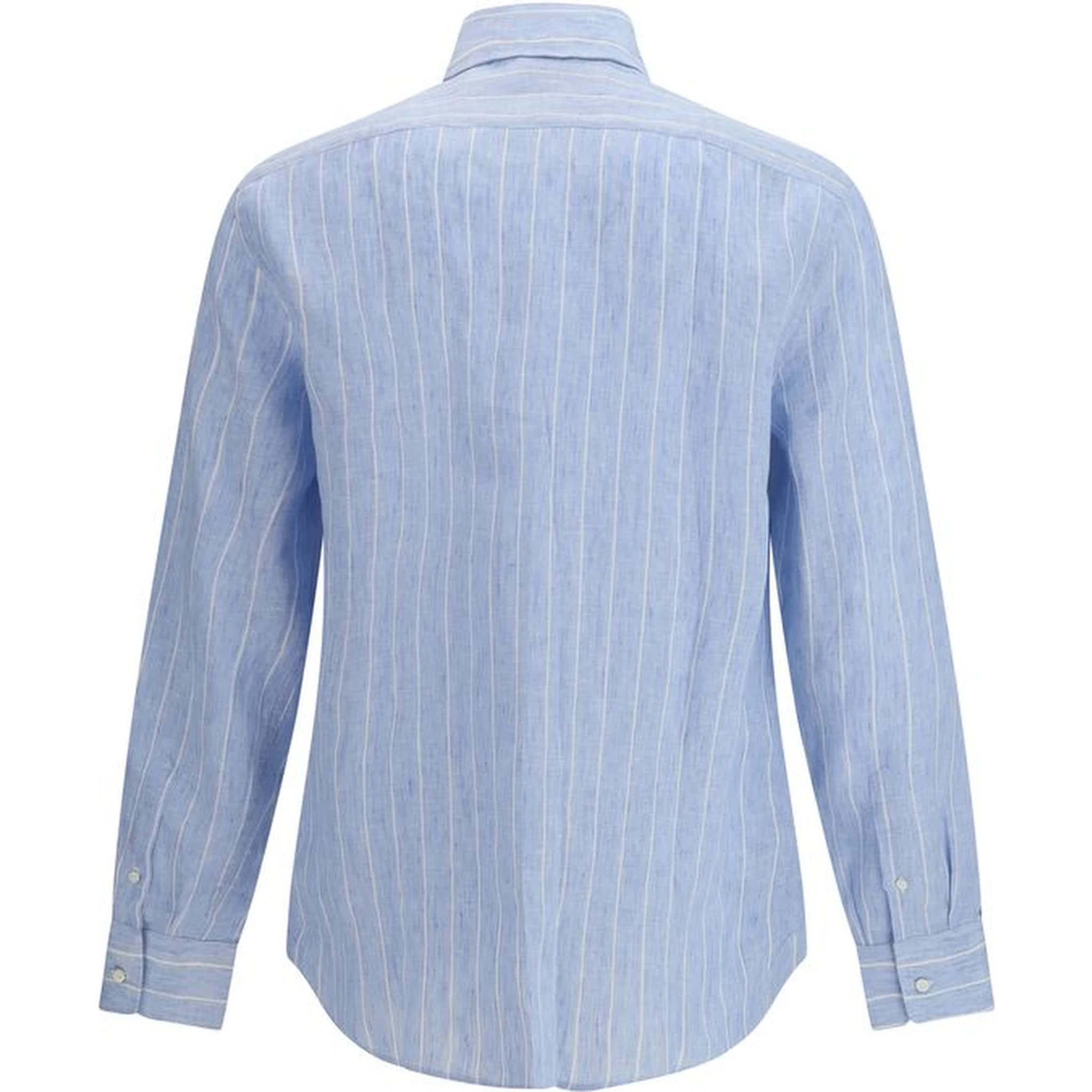 Blue Linen Pattern Shirt