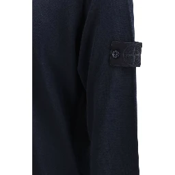 Blue Fleece Wool Sweatshirt