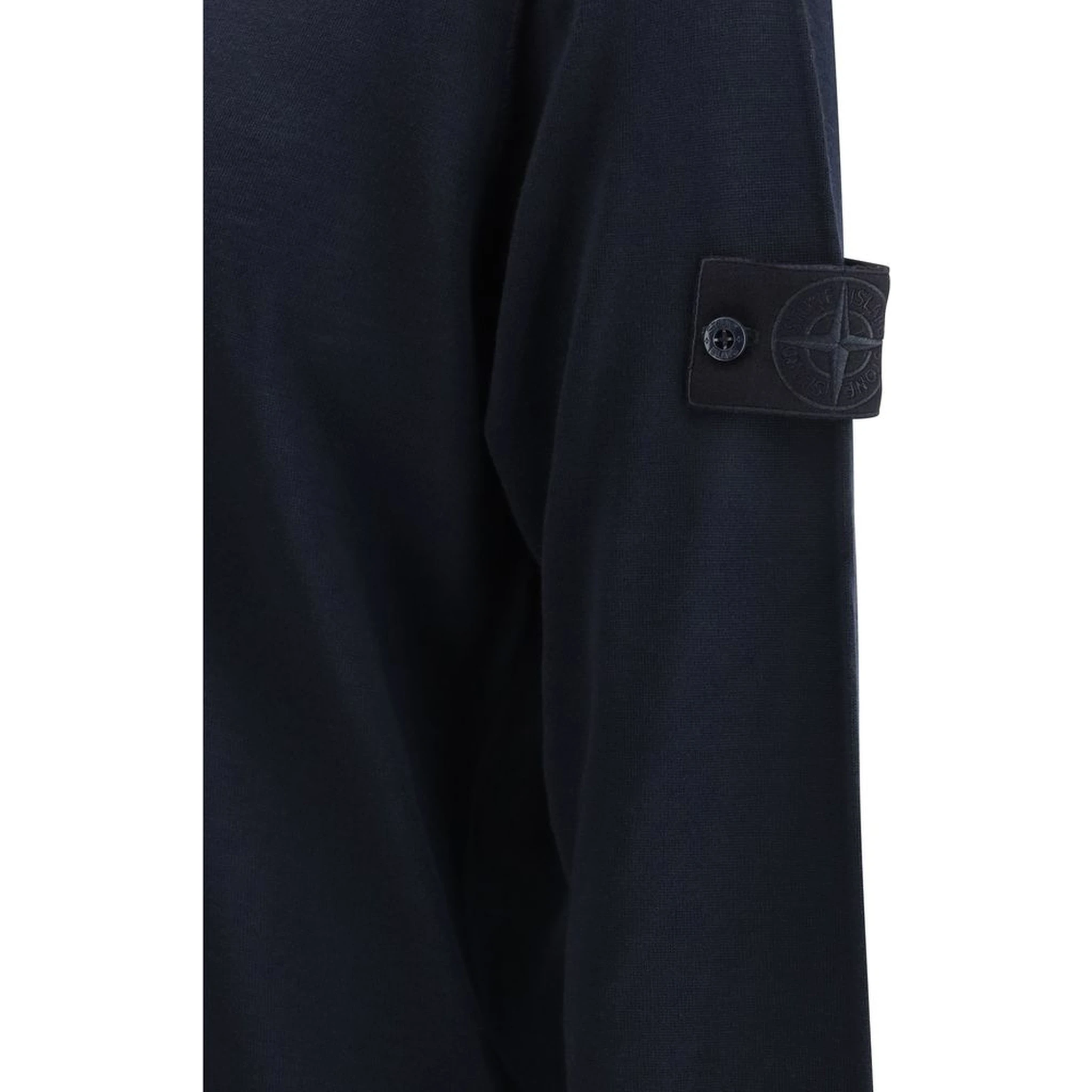 Blue Fleece Wool Sweatshirt