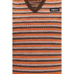 Multicolor Wool Sleeveles Sweater