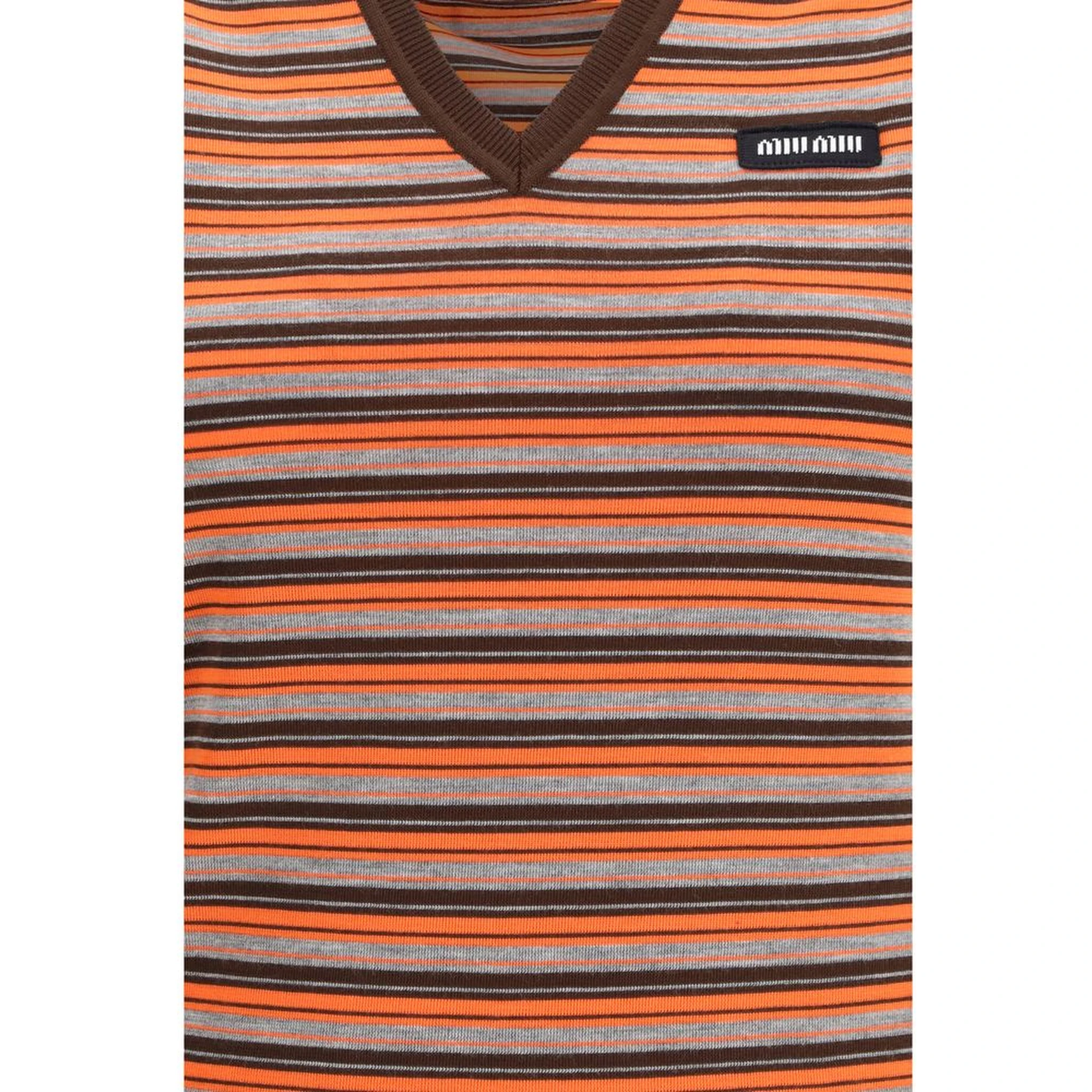 Multicolor Wool Sleeveles Sweater