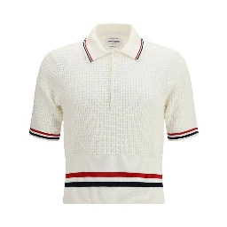White Cotton Polo Shirt