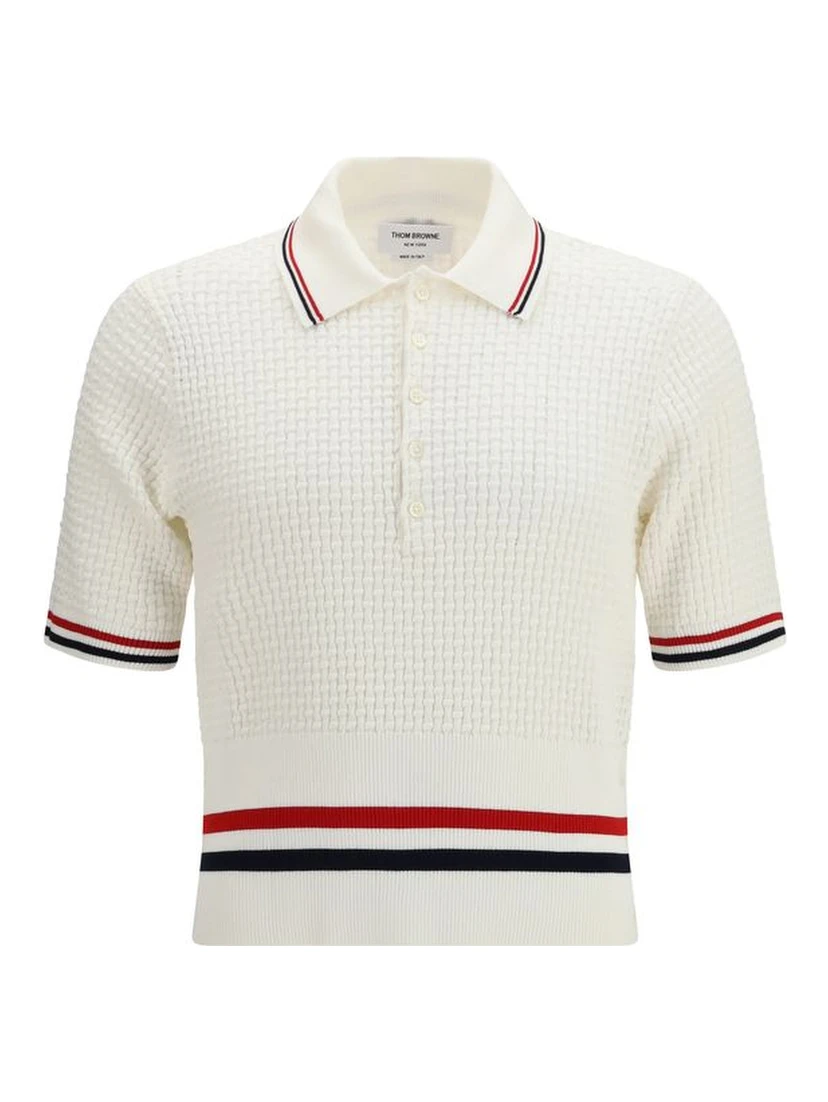 White Cotton Polo Shirt