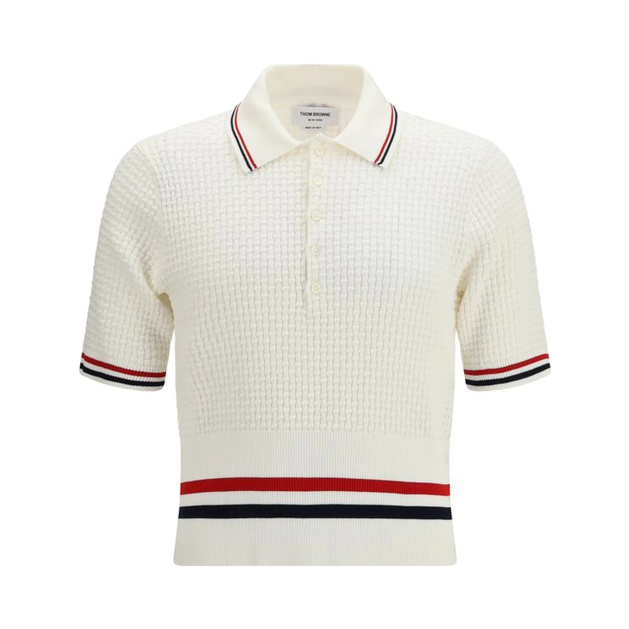 White Cotton Polo Shirt