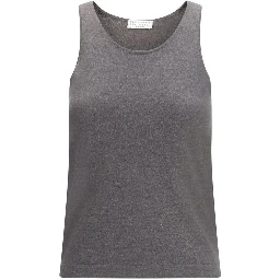 Gray Cashmere Top