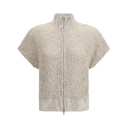 Beige Cotton Cardigan