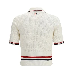 White Cotton Polo Shirt