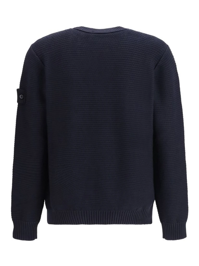 Blue Cotton Sweatshirt