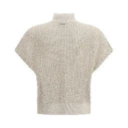 Beige Cotton Cardigan