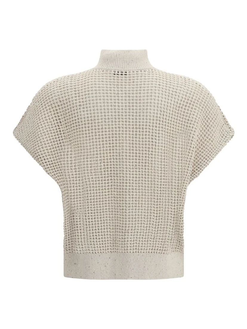 Beige Cotton Cardigan