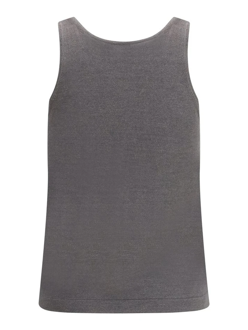 Gray Cashmere Top