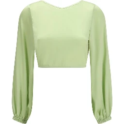 Bicolor Silk Blouse
