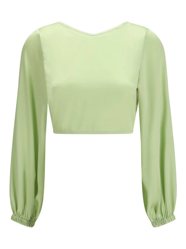 Bicolor Silk Blouse