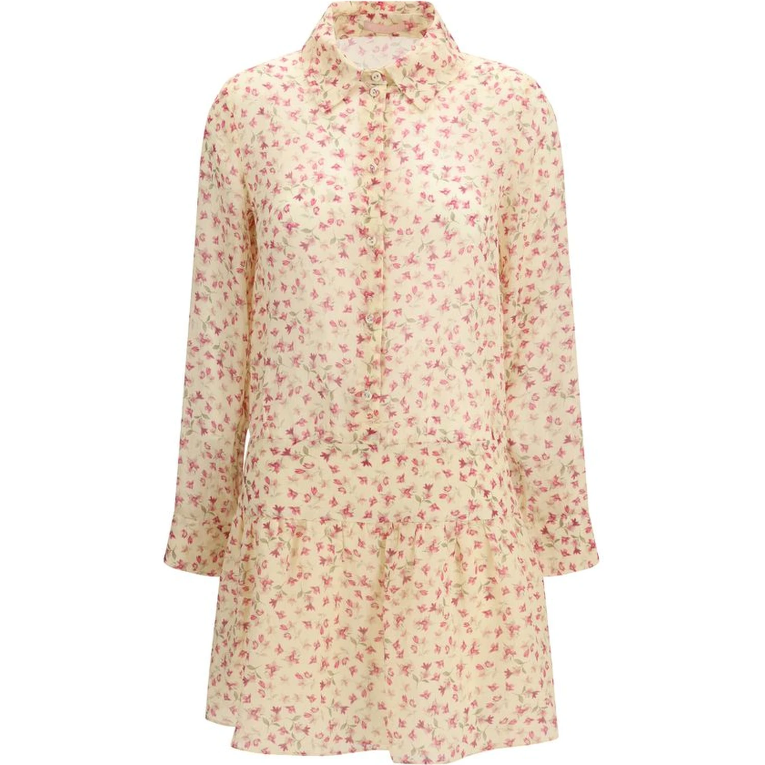 Multicolor Ramie Casual Dress