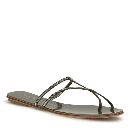 Brown Calf Leather Bos Taurus Flat Sandals
