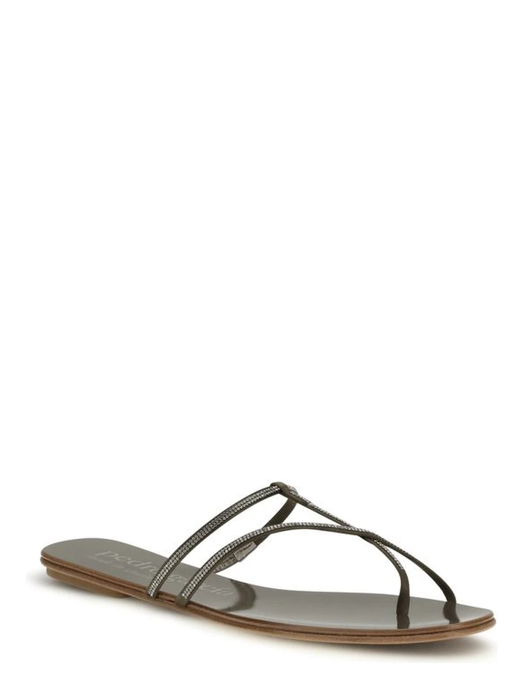 Brown Calf Leather Bos Taurus Flat Sandals alternative