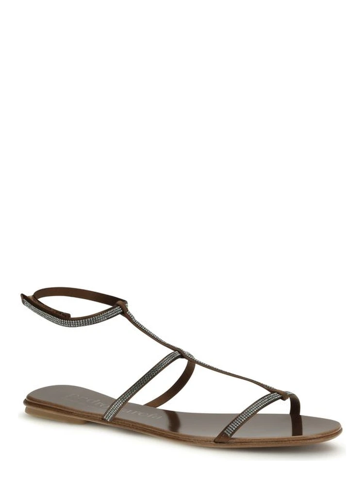 Brown Calf Leather Bos Taurus Strap-On Sandals alternative