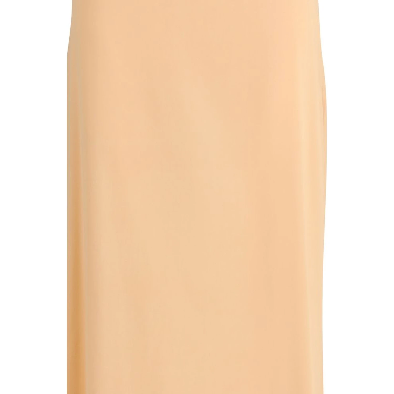 Orange Silk Long Skirt