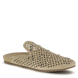 Beige Calf Leather Bos Taurus Mules