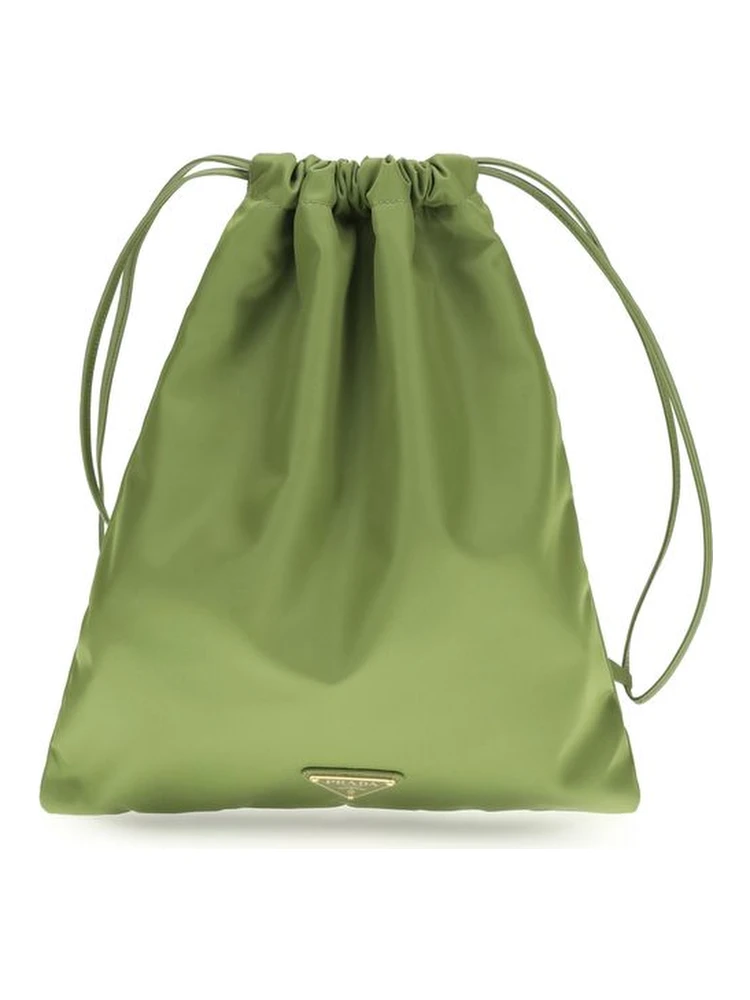 Bicolor Recycled Polyamide Shoulder Bag