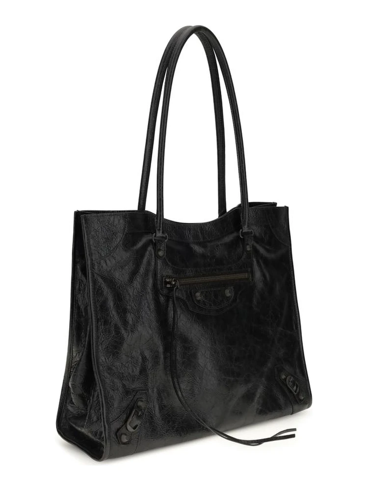 حقيبة كتف من جلد الخروف الأسود (Ovis Aries Aries) alternative