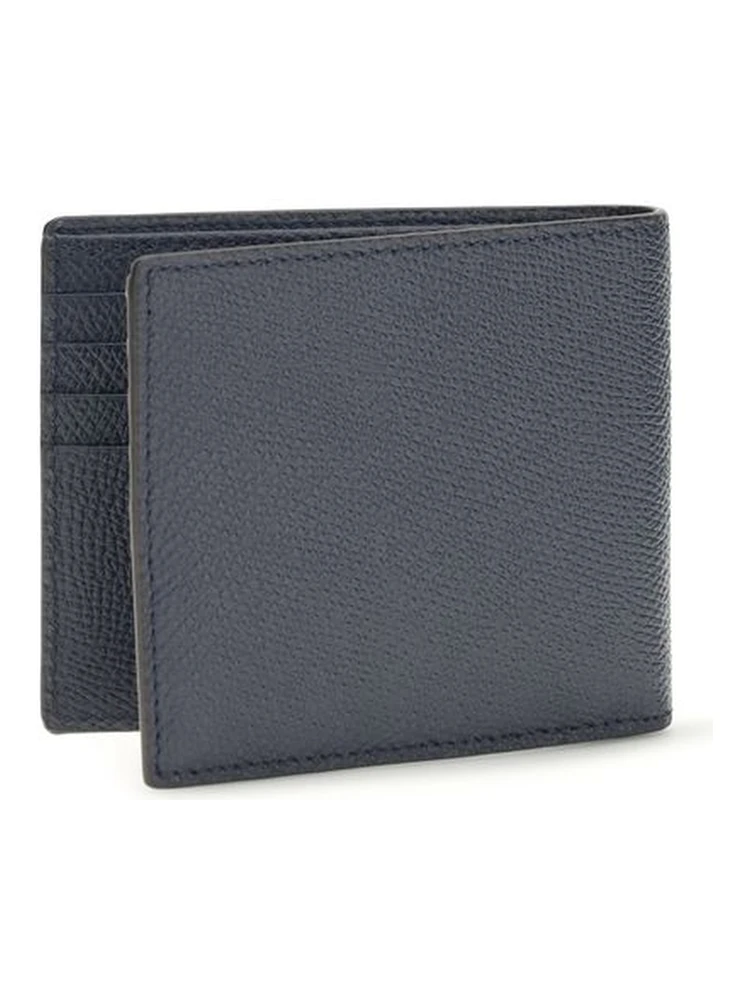 محفظة بوس توروس من جلد العجل الأزرق alternative