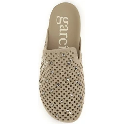 Beige Calf Leather Bos Taurus Mules