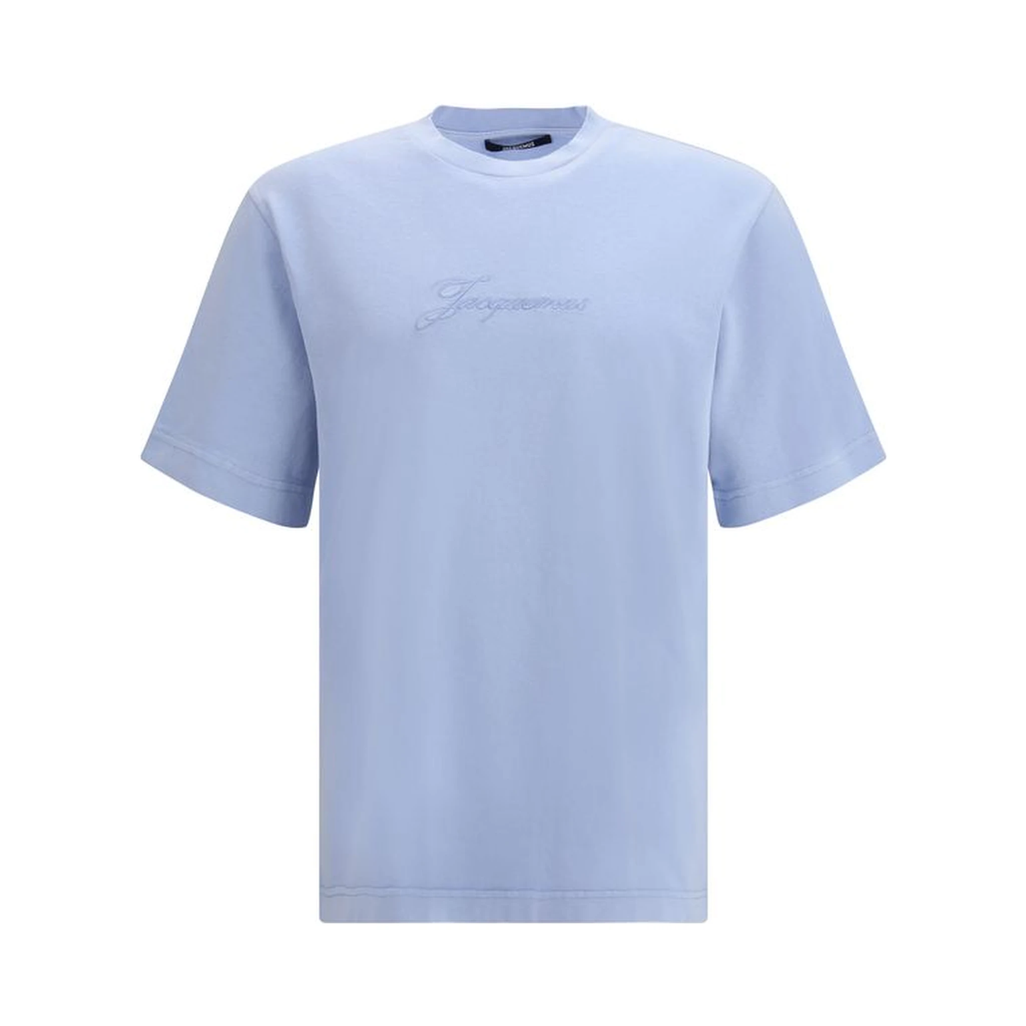 Blue Cotton Sleeveles T-Shirt
