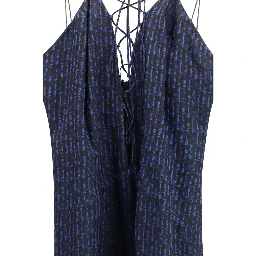 Blue Silk Casual Dress