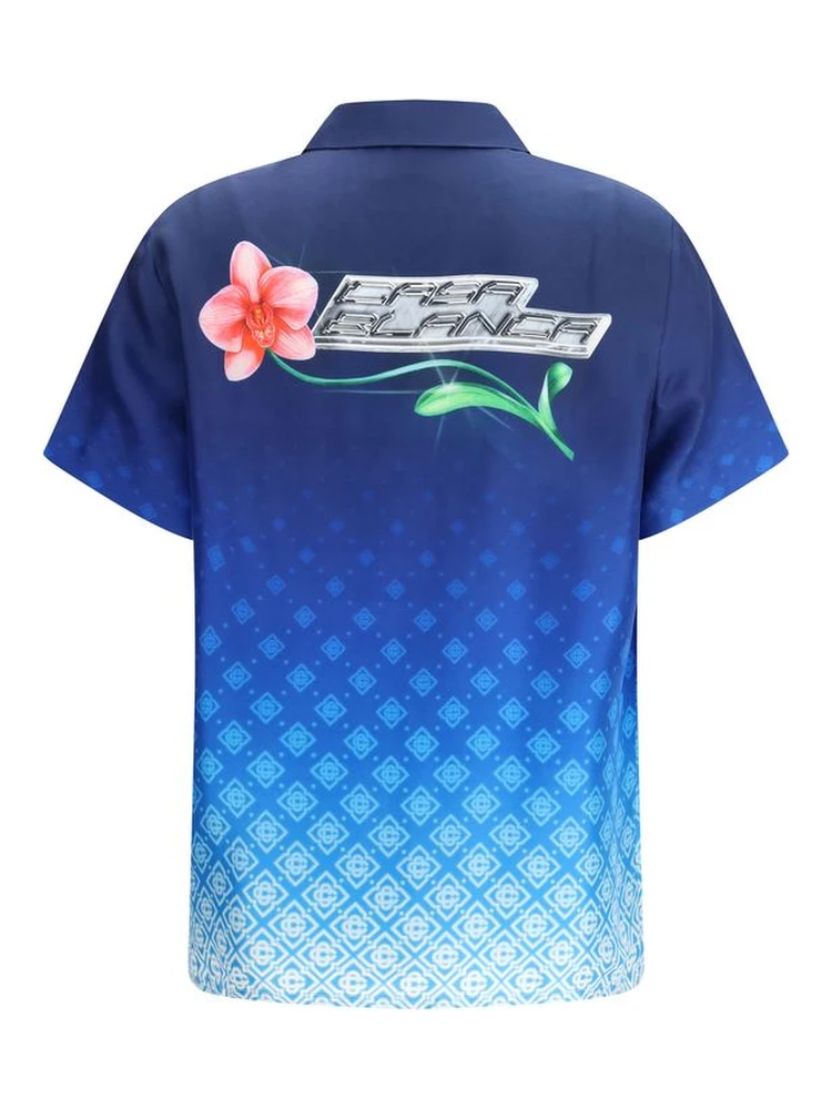 Blue Silk Polo Shirt alternative