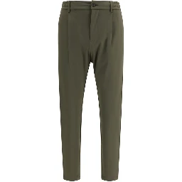Bicolor Polyester Casual Pants