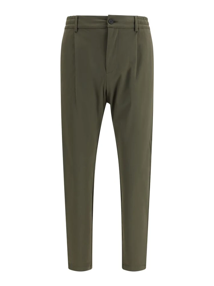 Bicolor Polyester Casual Pants